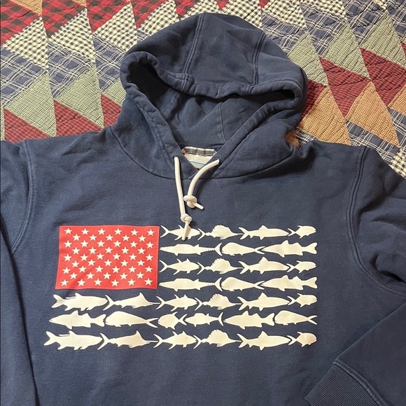 Columbia Other - MEN MEDIUM JACKETS HOODIE PFG Columbia fish flag hoodie 1080